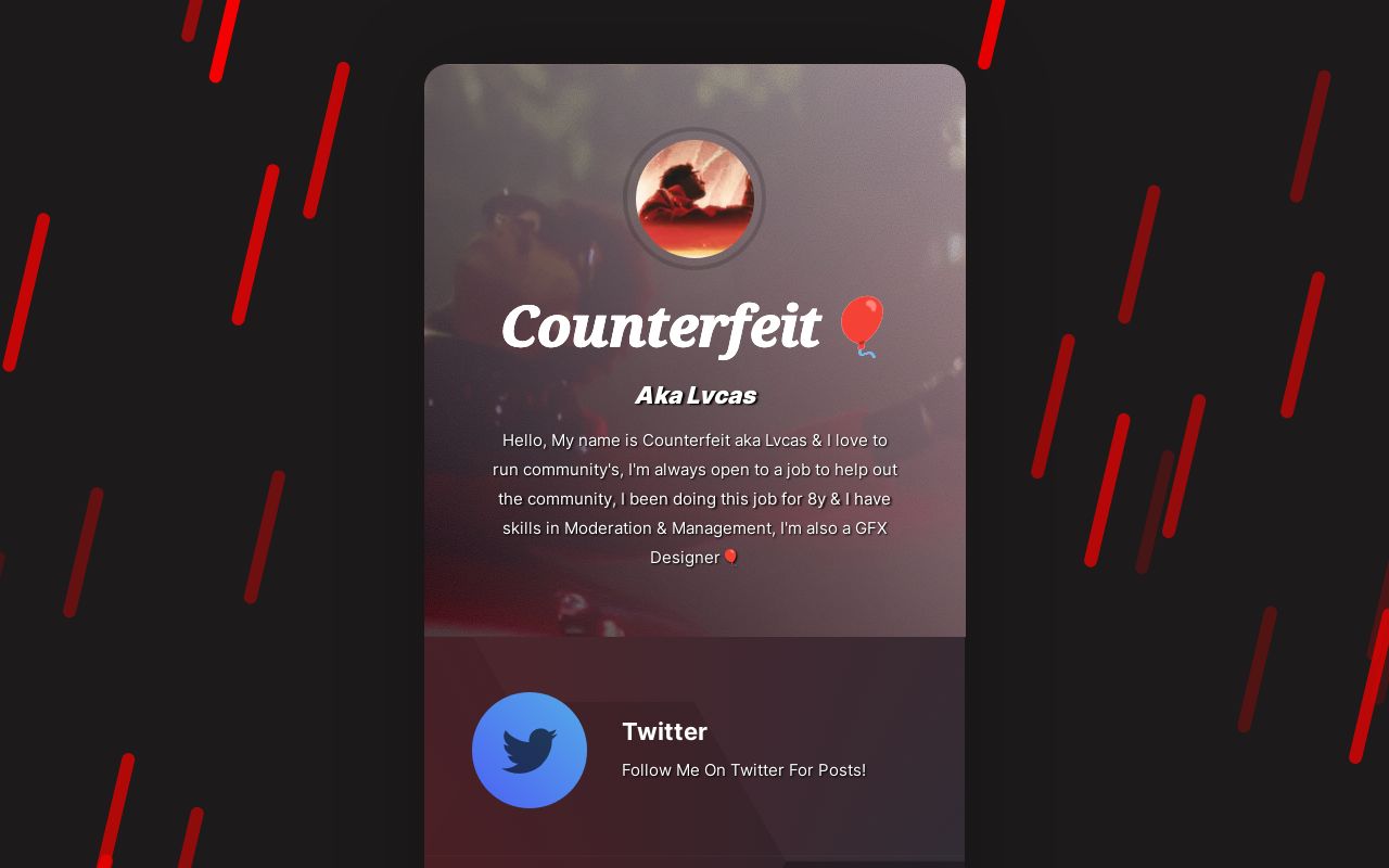 Carrd profile picture for @counterfeit